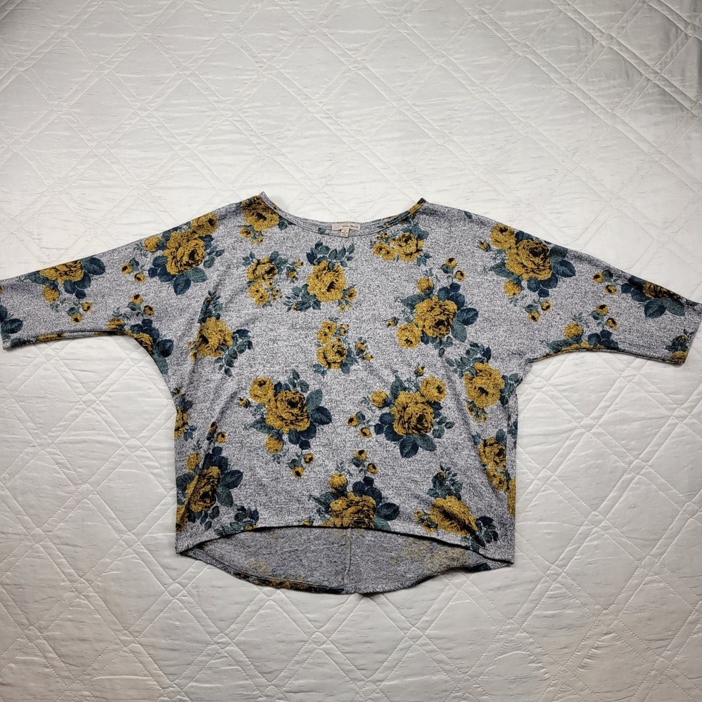 Ultra Teeze 3/4 sleeve floral‎ blouse size 1X
